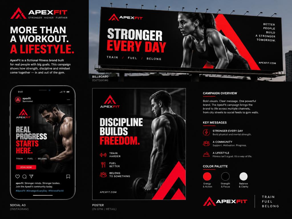 Marketing campaign billboard, poster and social ad mockups
